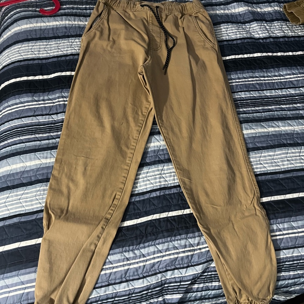 Men's Khaki Jogger Pants